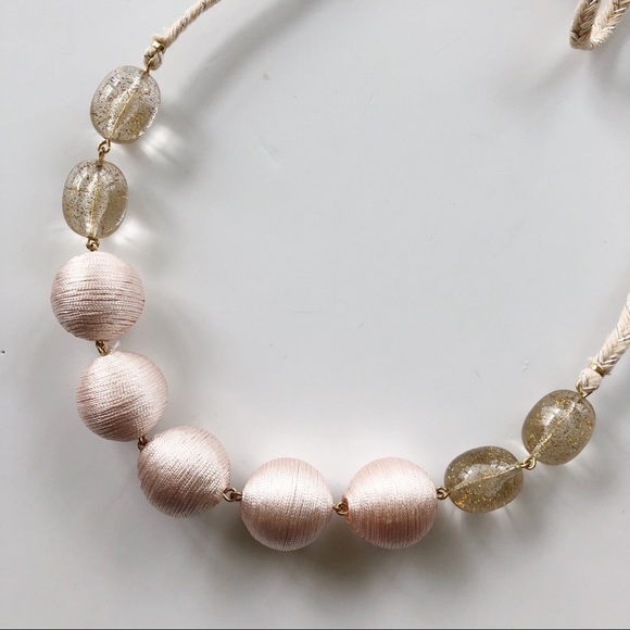 LOFT Jewelry - LOFT | Chunky Beaded Necklace, Pink & Gold